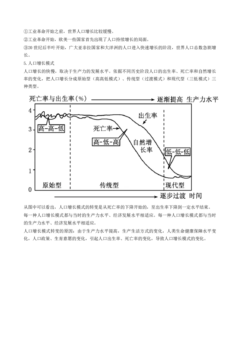 第20讲人口分布和人口容量（讲义）（解析版）_9.2025地理总复习_2024年新高考资料_1.2024一轮复习_2024年高考地理一轮复习讲练测（新教材新高考）