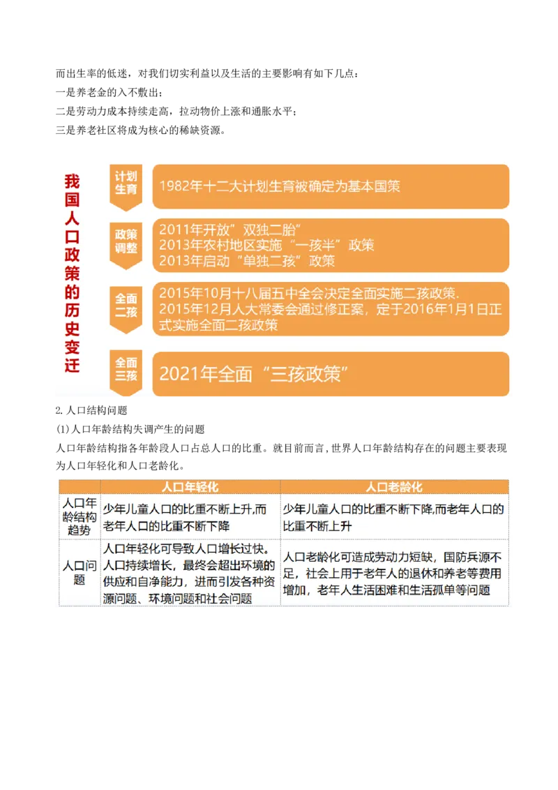 第20讲人口分布和人口容量（讲义）（解析版）_9.2025地理总复习_2024年新高考资料_1.2024一轮复习_2024年高考地理一轮复习讲练测（新教材新高考）