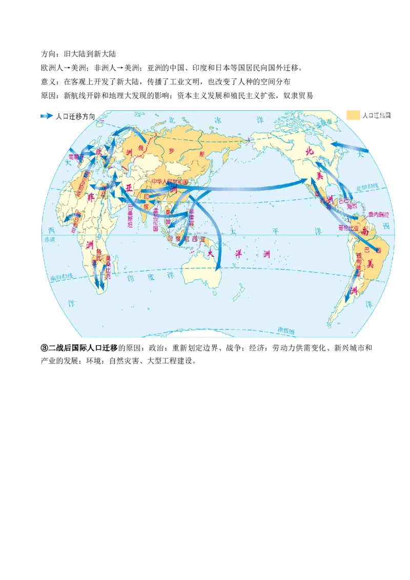 第21讲人口迁移（讲义）（原卷版）_9.2025地理总复习_2024年新高考资料_1.2024一轮复习_2024年高考地理一轮复习讲练测（新教材新高考）