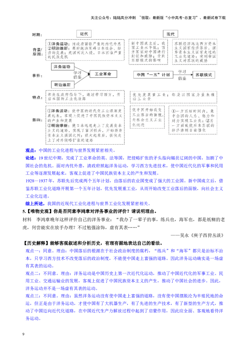 （讲义）专题08近代化的早期探索与民族危机的加剧（原卷版）_02中考总复习（2026版更新中）_06-历史-中考总复习_2024年中考复习资料_一轮复习_配套讲义（原卷版+解析版）