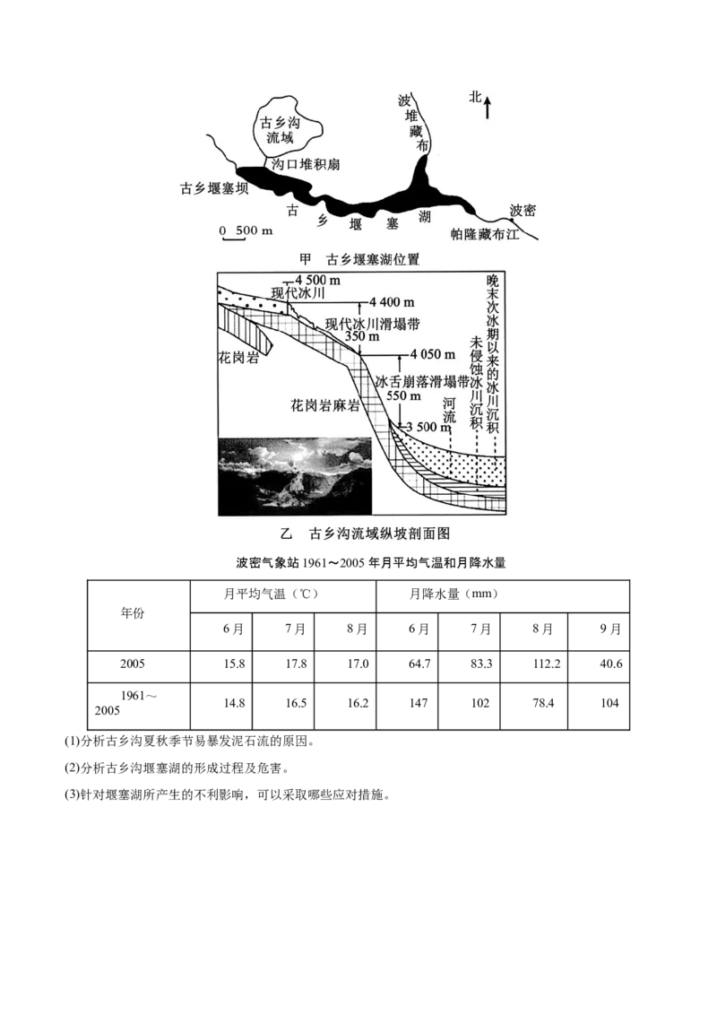 微专题湖泊（原卷版）_9.2025地理总复习_2024年新高考资料_3.2024专项复习_备战2024年高考地理总复习专题考点+微专题集成讲练辑