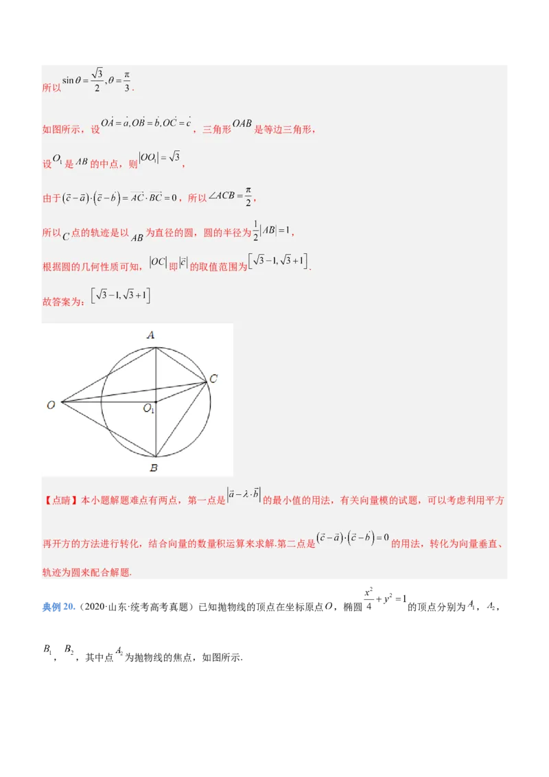 专题11平面向量综合问题（讲）解析版_2.2025数学总复习_2023年新高考资料_二轮复习_备战2023年高考数学二轮复习考点精讲练（新教材&middot;新高考）