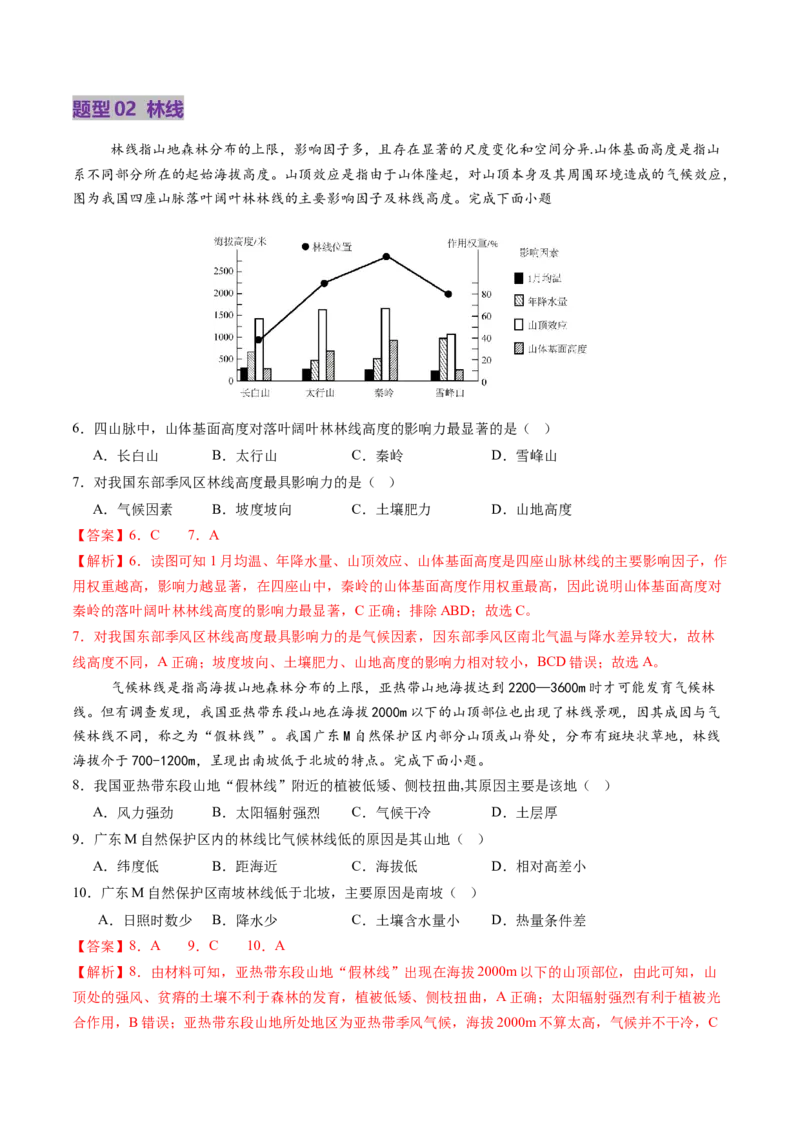 第18讲自然环境的地域差异性（讲义）（解析版）_9.2025地理总复习_2025年新高考资料_一轮复习_2025年高考地理一轮复习讲练测（新教材新高考）