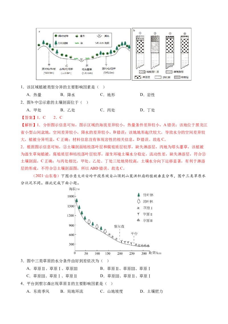 第18讲自然环境的地域差异性（讲义）（解析版）_9.2025地理总复习_2025年新高考资料_一轮复习_2025年高考地理一轮复习讲练测（新教材新高考）