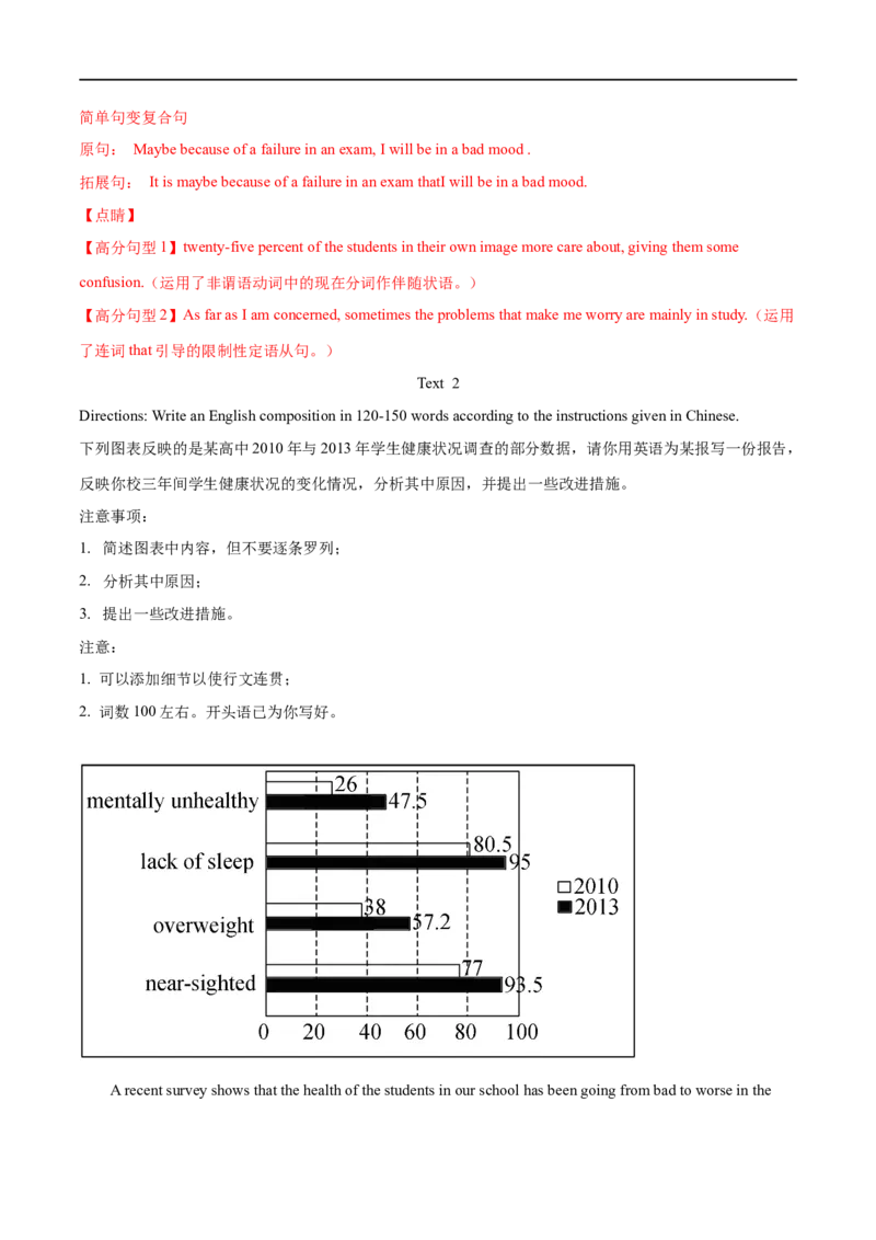 专题26-书面表达之图表类作文必备句型与万能模板（解析版）先学先知备考2023年高考英语零轮复习双基必过学与练（通用版）_3.2025英语总复习_专项复习