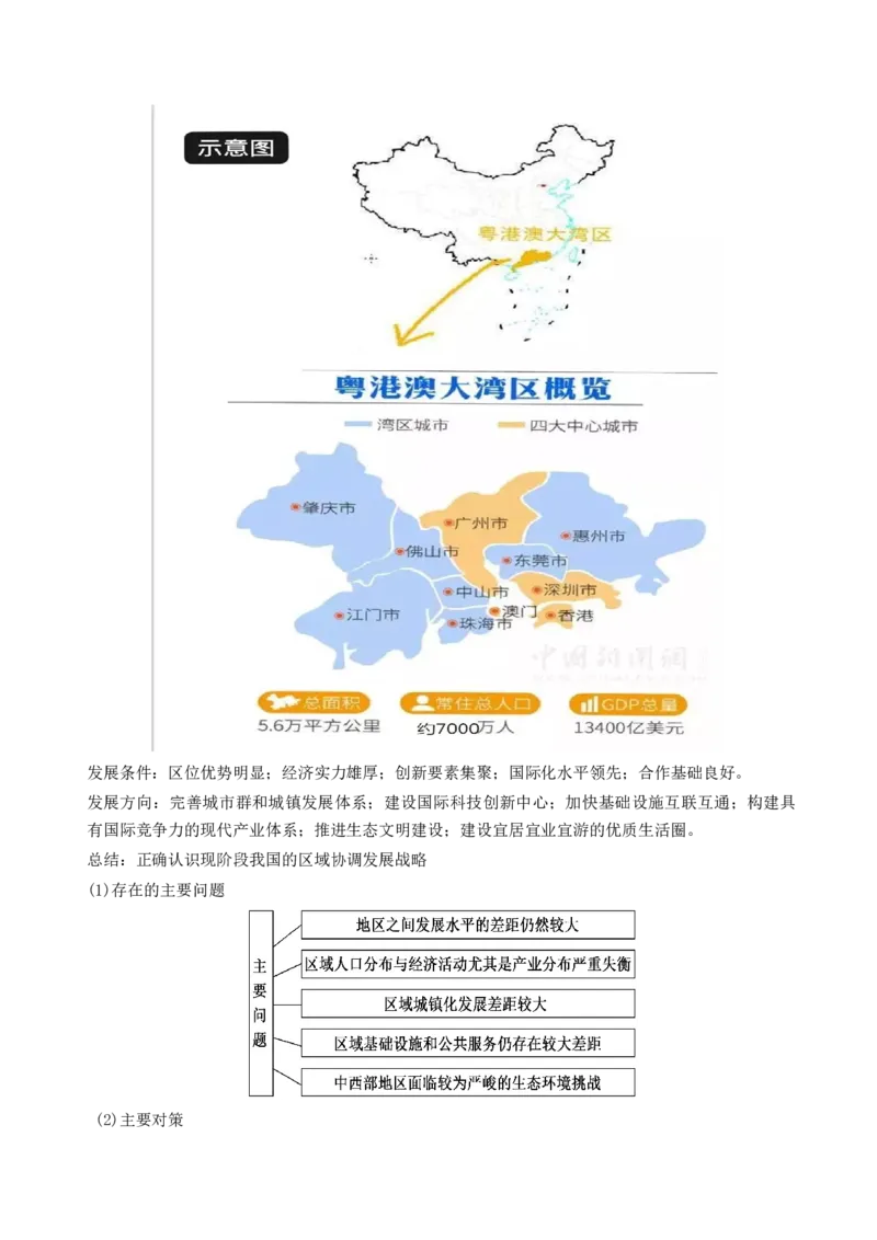 第30讲中国国家发展战略举例（讲义）（原卷版）_9.2025地理总复习_2024年新高考资料_1.2024一轮复习_2024年高考地理一轮复习讲练测（新教材新高考）