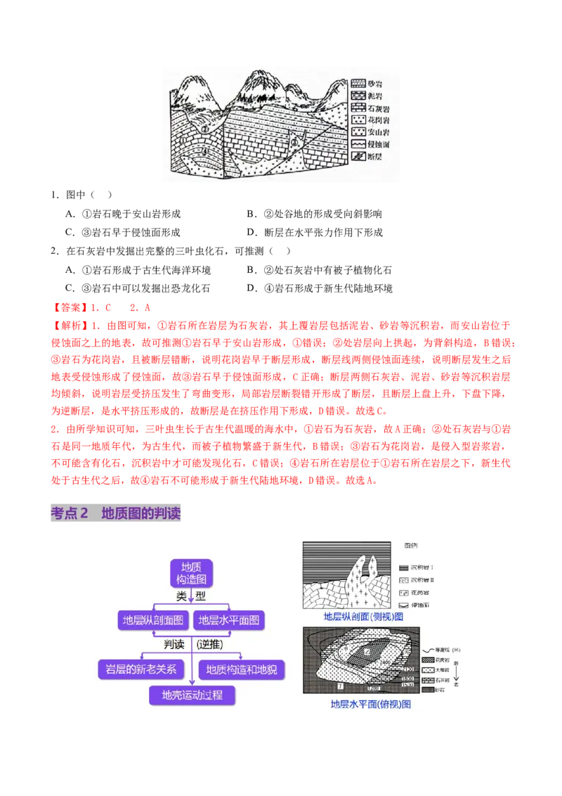 第13讲内力作用与地表形态（板块运动与地质构造）（讲义）（解析版）_9.2025地理总复习_2025年新高考资料_一轮复习_2025年高考地理一轮复习讲练测（新教材新高考）