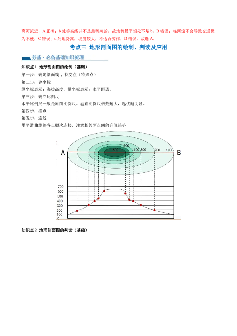 第02讲等高线地形图（讲义）（解析版）_9.2025地理总复习_2024年新高考资料_1.2024一轮复习_2024年高考地理一轮复习讲练测（新教材新高考）