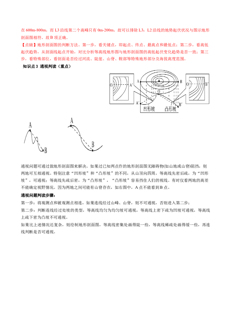 第02讲等高线地形图（讲义）（解析版）_9.2025地理总复习_2024年新高考资料_1.2024一轮复习_2024年高考地理一轮复习讲练测（新教材新高考）