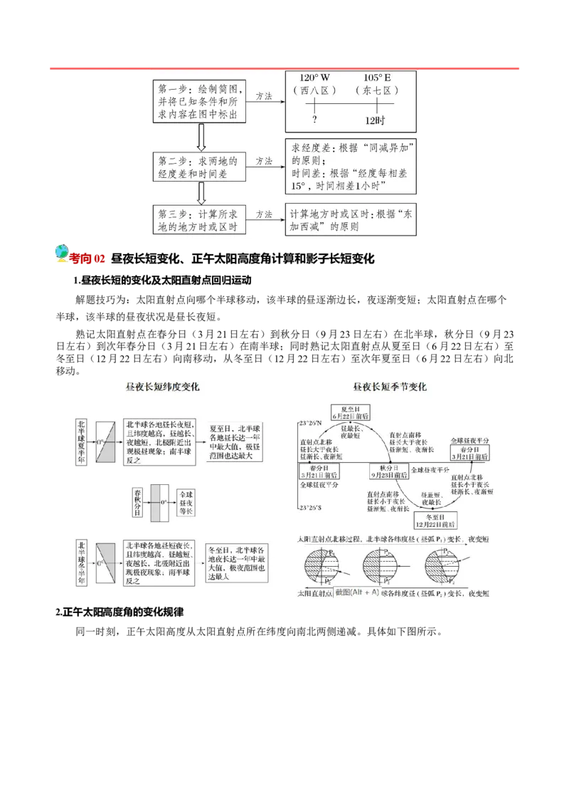 押题05地球运动-备战2024年高考地理临考题型押题（辽宁卷）（解析版）_9.2025地理总复习_2024年新高考资料_5.2024三轮冲刺_备战2024年高考地理临考题号押题（辽宁卷）323128912