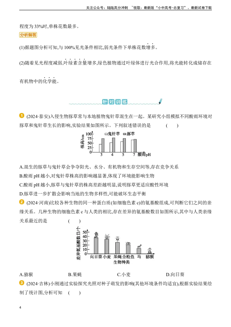 题型02　数字化图表2025年中考生物学专题复习（含答案）_02中考总复习（2026版更新中）_08-生物-中考总复习_2025中考复习资料_2025年中考生物学题型+专项专题复习(含答案)
