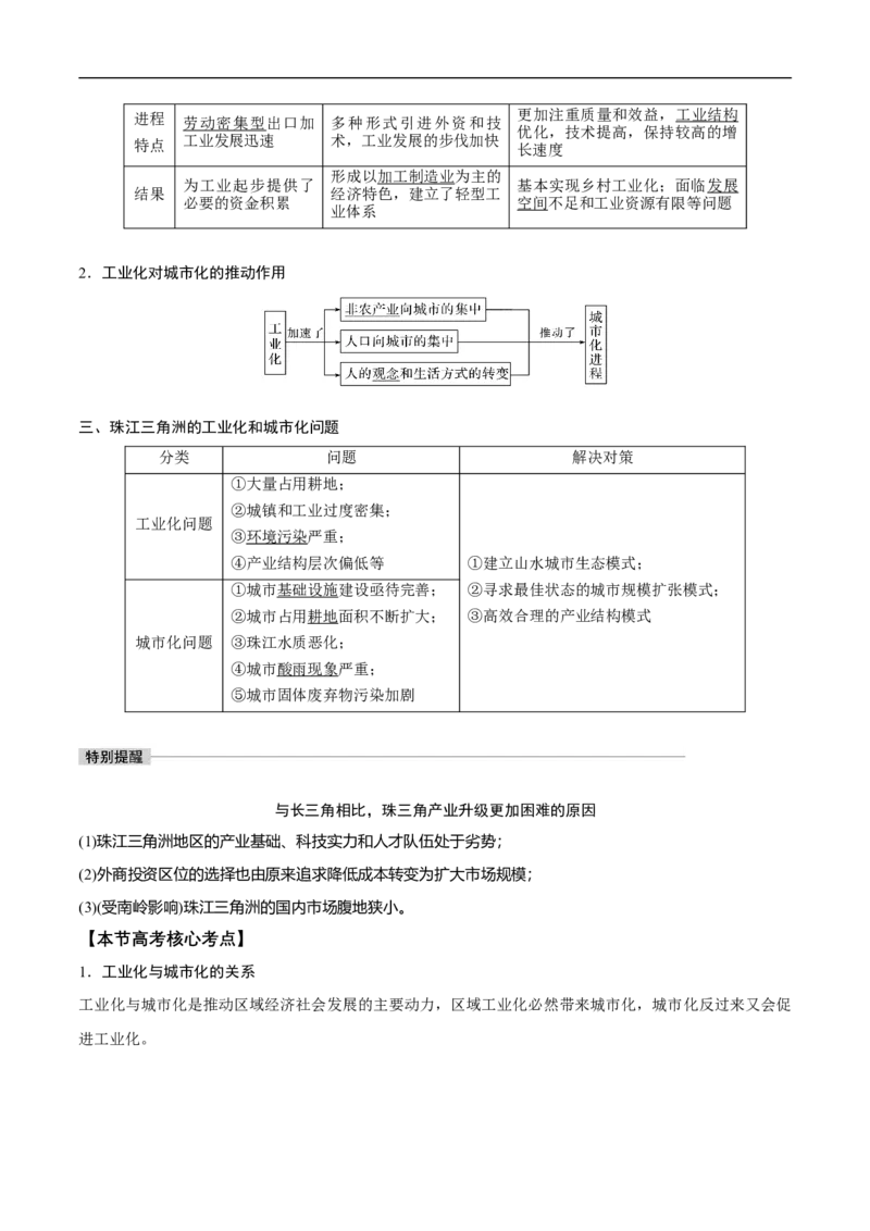 第26讲区域工业化和城市化进程-备战2023年高考地理一轮复习讲义+练习（全国通用）（解析版）_9.2025地理总复习_赠品通用版（老高考）复习资料_一轮复习