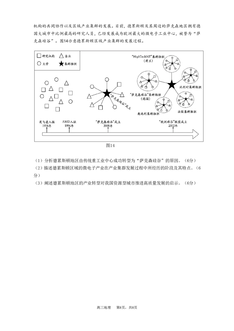 地理试卷_9.2025地理总复习_2023年新高考复习资料_3地理高考模拟题_新高考_江苏省扬州市高邮市高邮市2022-2023学年高三上学期1月期末地理试题