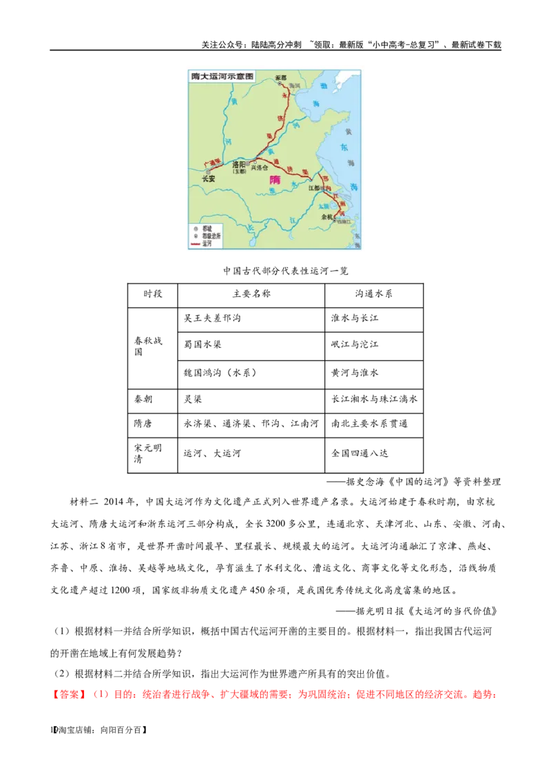 （练习）专题04隋唐时期：繁荣与开放的时代（解析版）_02中考总复习（2026版更新中）_06-历史-中考总复习_2024年中考复习资料_一轮复习_配套练习（原卷版+解析版）_教师版（含答案解析）