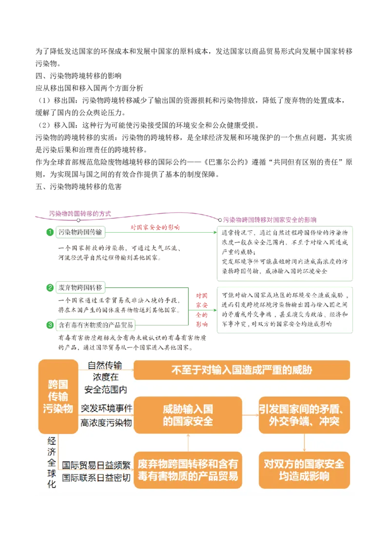 第39讲环境安全与国家安全（讲义）（解析版）_9.2025地理总复习_2024年新高考资料_1.2024一轮复习_2024年高考地理一轮复习讲练测（新教材新高考）
