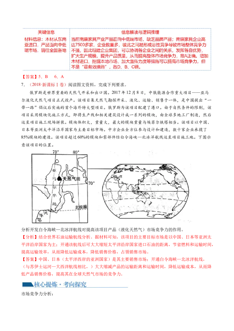 微专题农业技术、市场竞争力、新型服务业（讲义）（解析版）_9.2025地理总复习_2024年新高考资料_2.2024二轮复习_2024年高考地理二轮复习讲练测（新教材新高考）_微专题