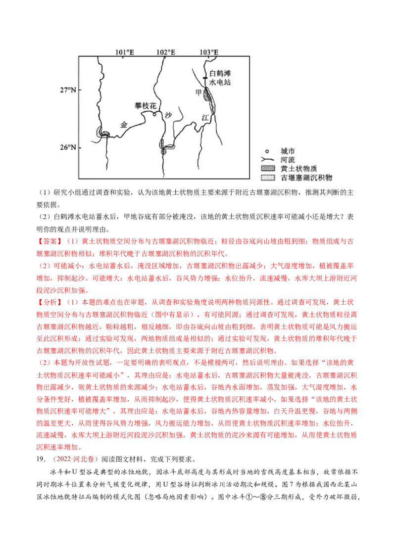 查补知识&middot;通关练专题04地壳运动规律（地质地貌的演变）（解析版）_9.2025地理总复习_2024年新高考资料_5.2024三轮冲刺_查漏补缺2024年高考地理复习冲刺过关（新高考通用）