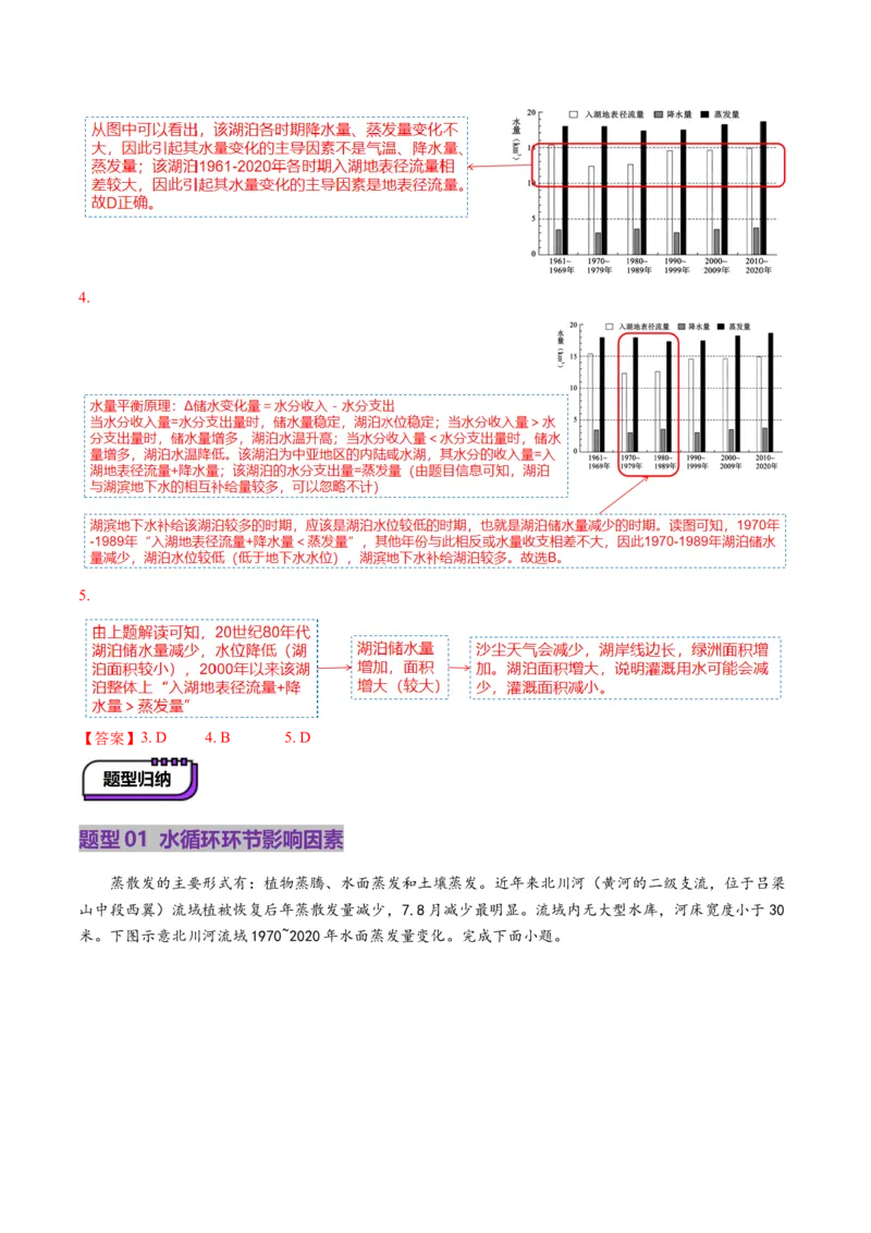 第10讲水循环与陆地水体的相互关系(含水量平衡)（讲义）（解析版）_9.2025地理总复习_2025年新高考资料_一轮复习_2025年高考地理一轮复习讲练测（新教材新高考）