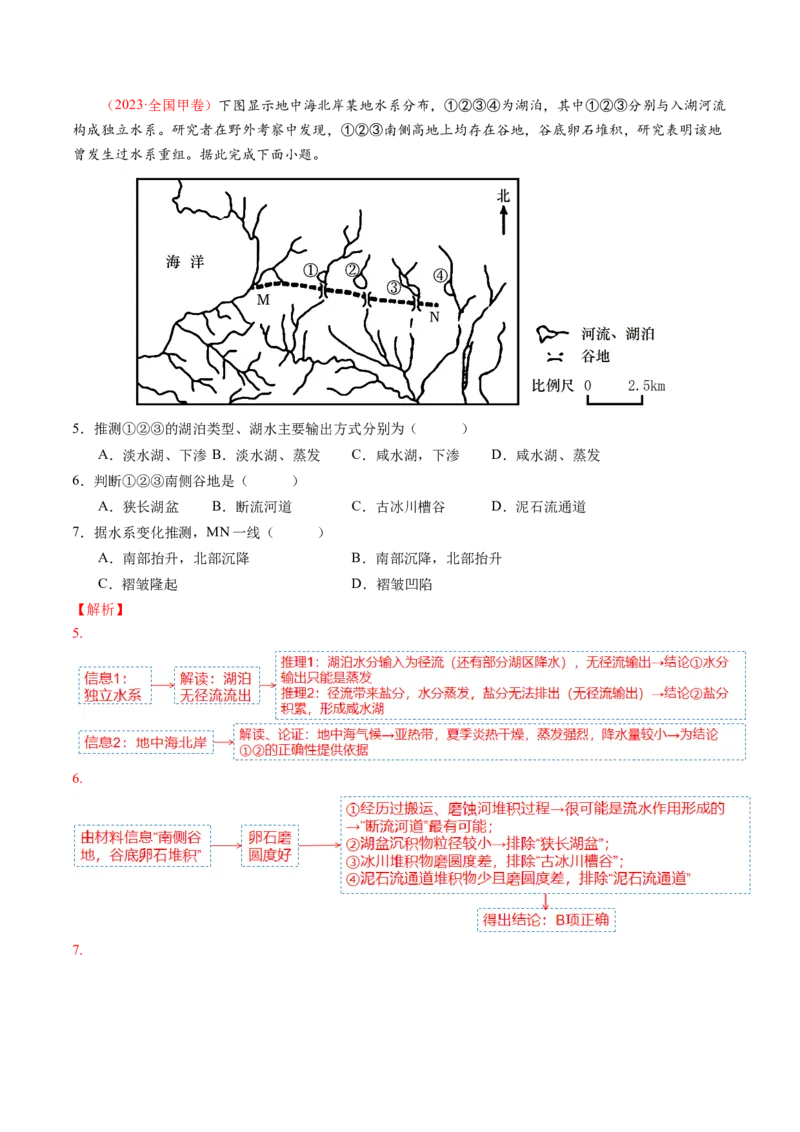 第10讲水循环与陆地水体的相互关系(含水量平衡)（讲义）（解析版）_9.2025地理总复习_2025年新高考资料_一轮复习_2025年高考地理一轮复习讲练测（新教材新高考）