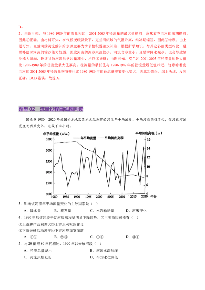 第10讲水循环与陆地水体的相互关系(含水量平衡)（讲义）（解析版）_9.2025地理总复习_2025年新高考资料_一轮复习_2025年高考地理一轮复习讲练测（新教材新高考）