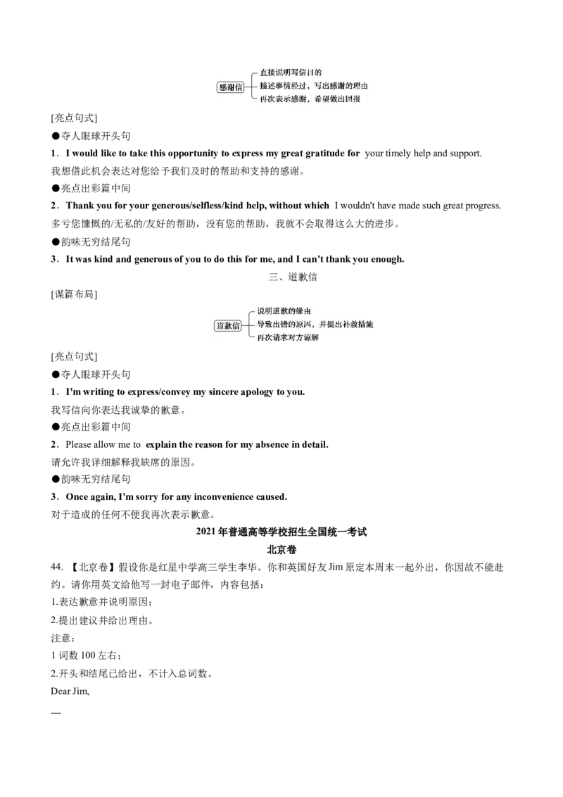 专题52.应用文写作&mdash;&mdash;分类模板（学生版）---2023届高三英语总复习（通用版）_3.2025英语总复习_2023年新高考资料_专项复习_2023届高三英语总复习