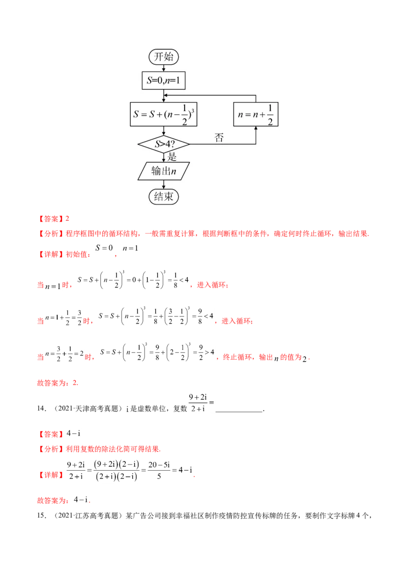 专题10不等式、推理与证明、算法初步、复数-2021年高考真题和模拟题数学（文）分项汇编（全国通用）（解析版）_2.2025数学总复习_2023年新高考资料_一轮复习_2023新高考一轮复习讲义+课件