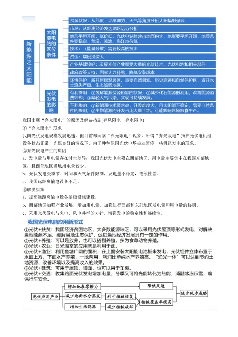 微专题新能源开发利用（讲义）（原卷版）_9.2025地理总复习_2024年新高考资料_2.2024二轮复习_2024年高考地理二轮复习讲练测（新教材新高考）_微专题