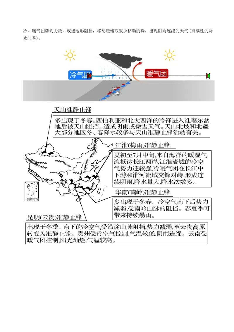 第09讲常见的天气系统和天气解读（讲义）（解析版）_9.2025地理总复习_2024年新高考资料_1.2024一轮复习_2024年高考地理一轮复习讲练测（新教材新高考）