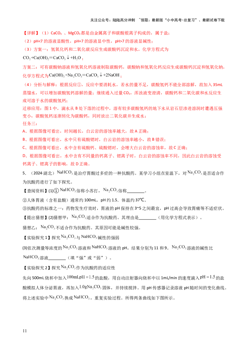 题型06科学探究题（解析版）_02中考总复习（2026版更新中）_05-化学-中考总复习_2025年中考复习资料_备战2025年中考化学真题题源解密