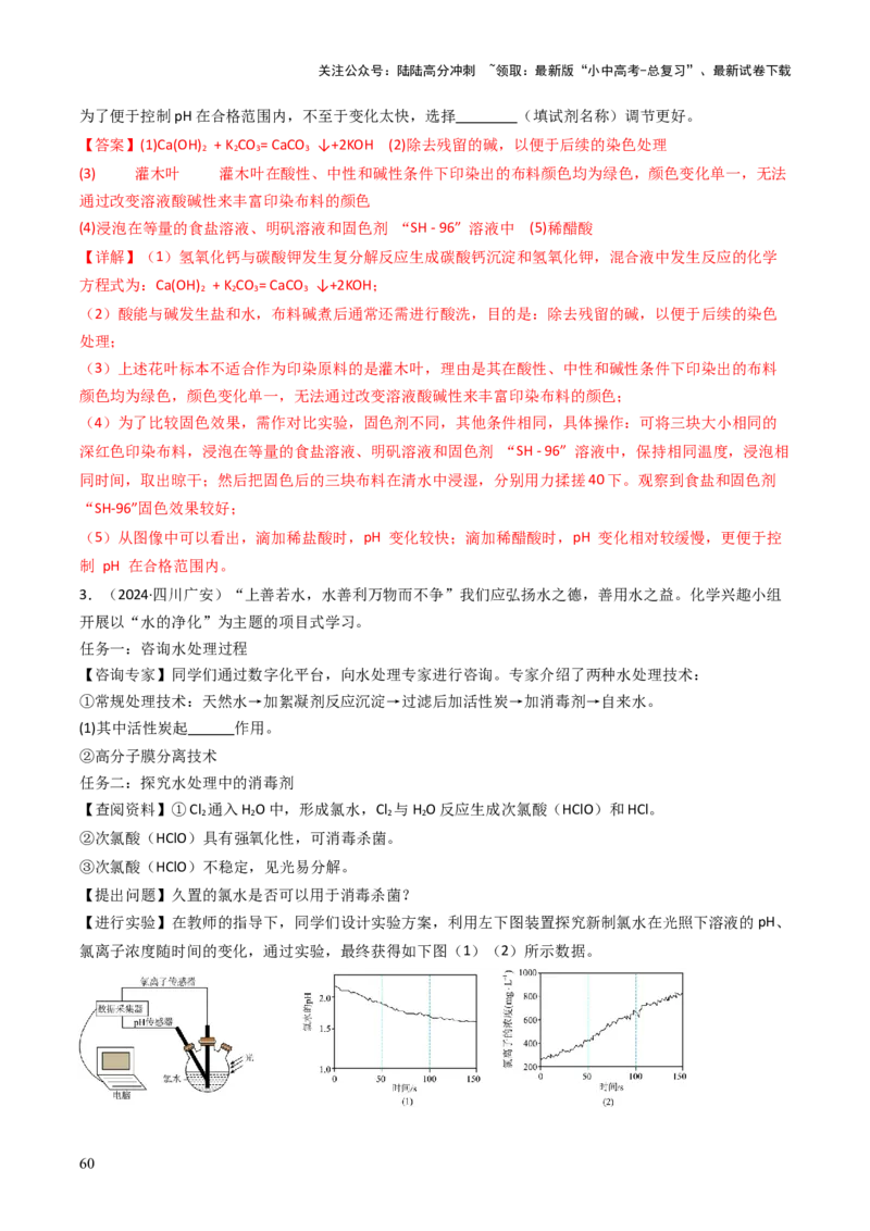 题型06科学探究题（解析版）_02中考总复习（2026版更新中）_05-化学-中考总复习_2025年中考复习资料_备战2025年中考化学真题题源解密
