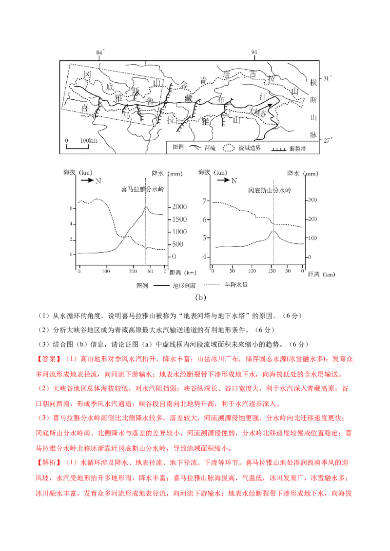 押题仿真卷01（江苏卷）-备战2024年高考地理临考题号押题（江苏卷）（解析版）_9.2025地理总复习_2024年新高考资料_5.2024三轮冲刺_备战2024年高考地理临考题号押题（江苏卷）323403113