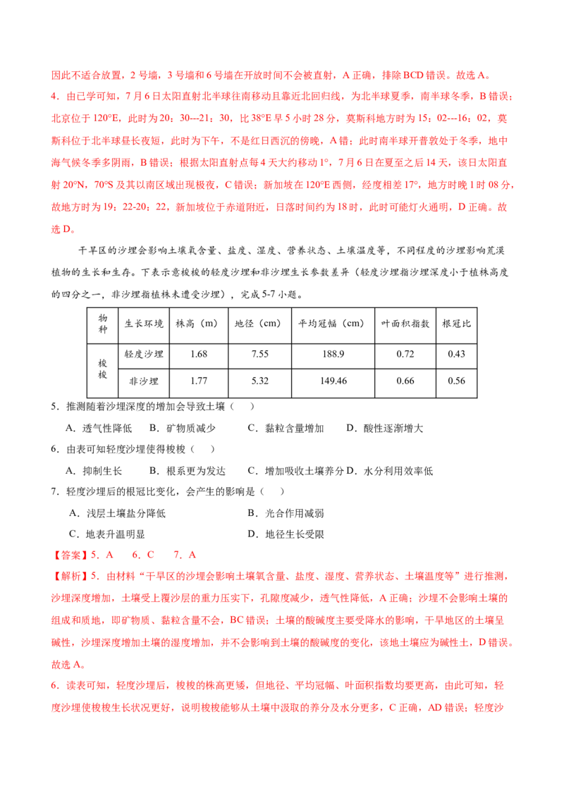 押题仿真卷01（江苏卷）-备战2024年高考地理临考题号押题（江苏卷）（解析版）_9.2025地理总复习_2024年新高考资料_5.2024三轮冲刺_备战2024年高考地理临考题号押题（江苏卷）323403113