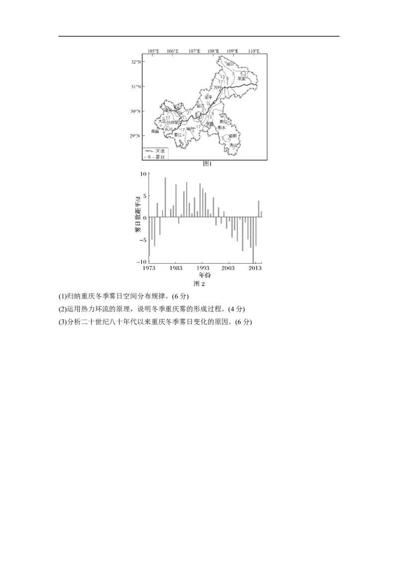 第1部分专题2微专题3　雾_9.2025地理总复习_赠品通用版（老高考）复习资料_二轮复习_2023年高考地理二轮复习讲义+课件（全国版）_2023年高考地理二轮复习讲义（全国版）_学生版