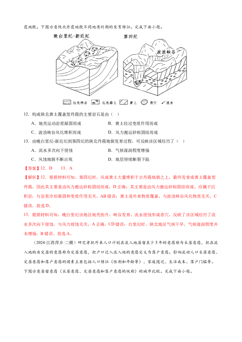 培优冲刺专练01新高考新情境专练（解析版）_9.2025地理总复习_2024年新高考资料_5.2024三轮冲刺_查漏补缺2024年高考地理复习冲刺过关（新高考通用）