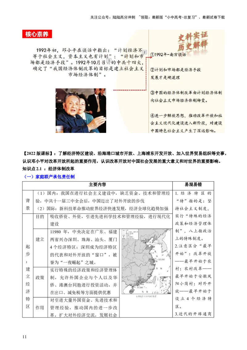 （讲义）专题15中国特色社会主义道路（解析版）_02中考总复习（2026版更新中）_06-历史-中考总复习_2024年中考复习资料_一轮复习_配套讲义（原卷版+解析版）_教师版（含答案解析）