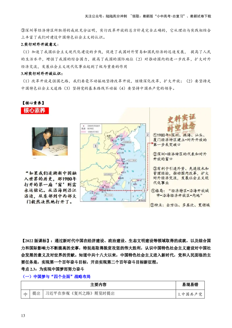 （讲义）专题15中国特色社会主义道路（解析版）_02中考总复习（2026版更新中）_06-历史-中考总复习_2024年中考复习资料_一轮复习_配套讲义（原卷版+解析版）_教师版（含答案解析）