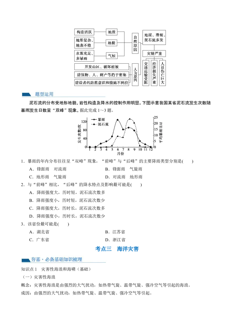 第19讲自然灾害与地理信息技术（讲义）（原卷版）_9.2025地理总复习_2024年新高考资料_1.2024一轮复习_2024年高考地理一轮复习讲练测（新教材新高考）