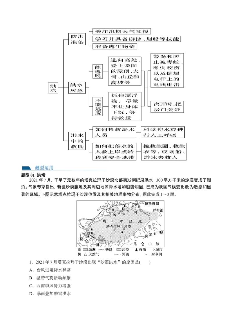 第19讲自然灾害与地理信息技术（讲义）（原卷版）_9.2025地理总复习_2024年新高考资料_1.2024一轮复习_2024年高考地理一轮复习讲练测（新教材新高考）
