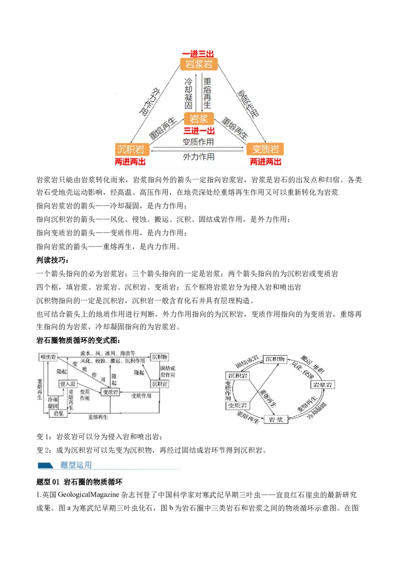 第13讲营造地表形态的力量及其地貌（讲义）（解析版）_9.2025地理总复习_2024年新高考资料_1.2024一轮复习_2024年高考地理一轮复习讲练测（新教材新高考）