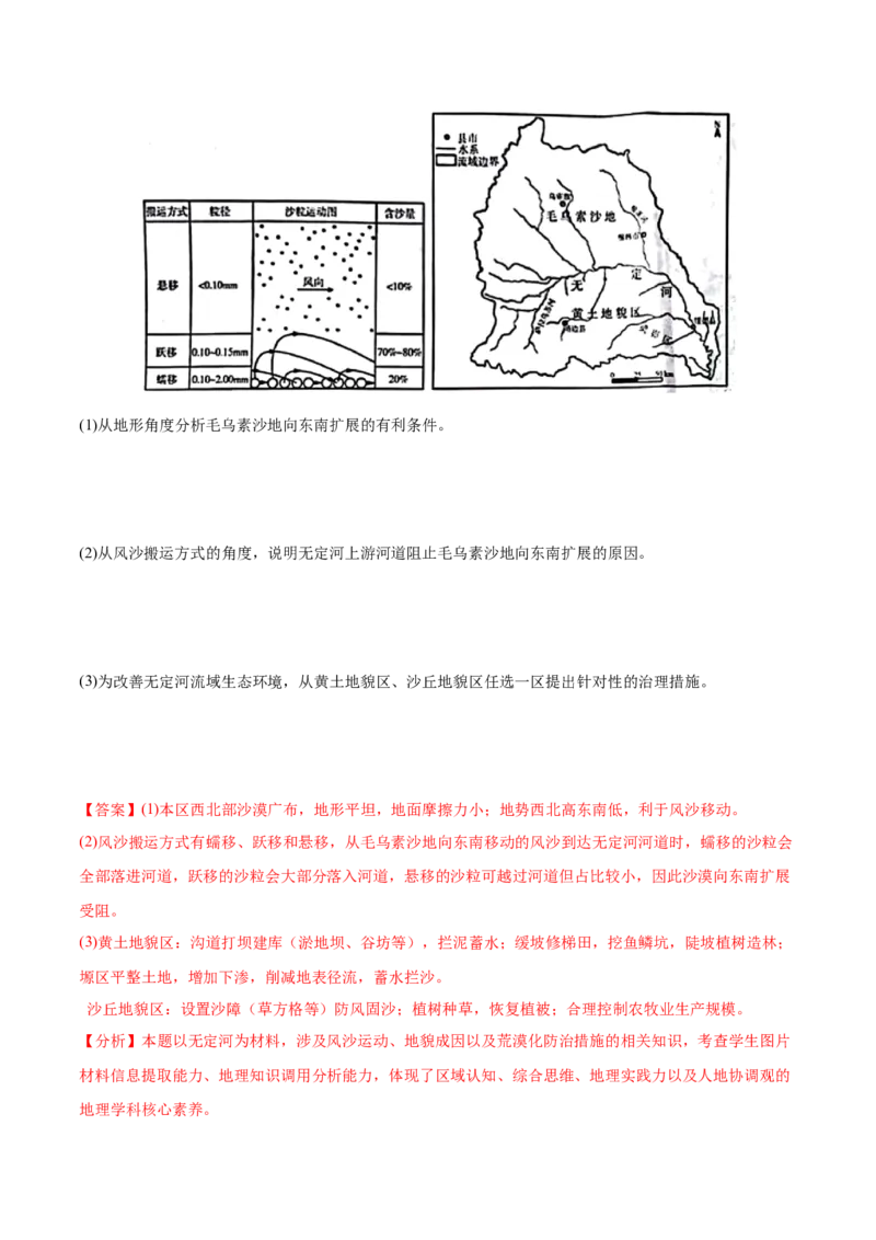 押新高考押题卷01-备战2024年高考地理临考题号押题（新高考通用）（解析版）_9.2025地理总复习_2024年新高考资料_5.2024三轮冲刺