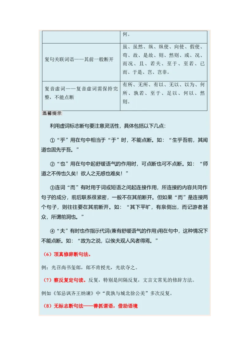 专题10文言文阅读题型归类-2024年高考语文二轮热点题型归纳与变式演练（新高考专用）（解析版）_1.2025语文总复习_2024年新高考资料_2.2024二轮复习