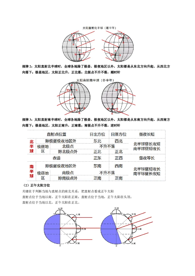 查补知识&middot;通关练专题01地球的运动（原卷版）_9.2025地理总复习_2024年新高考资料_5.2024三轮冲刺_查漏补缺2024年高考地理复习冲刺过关（新高考通用）
