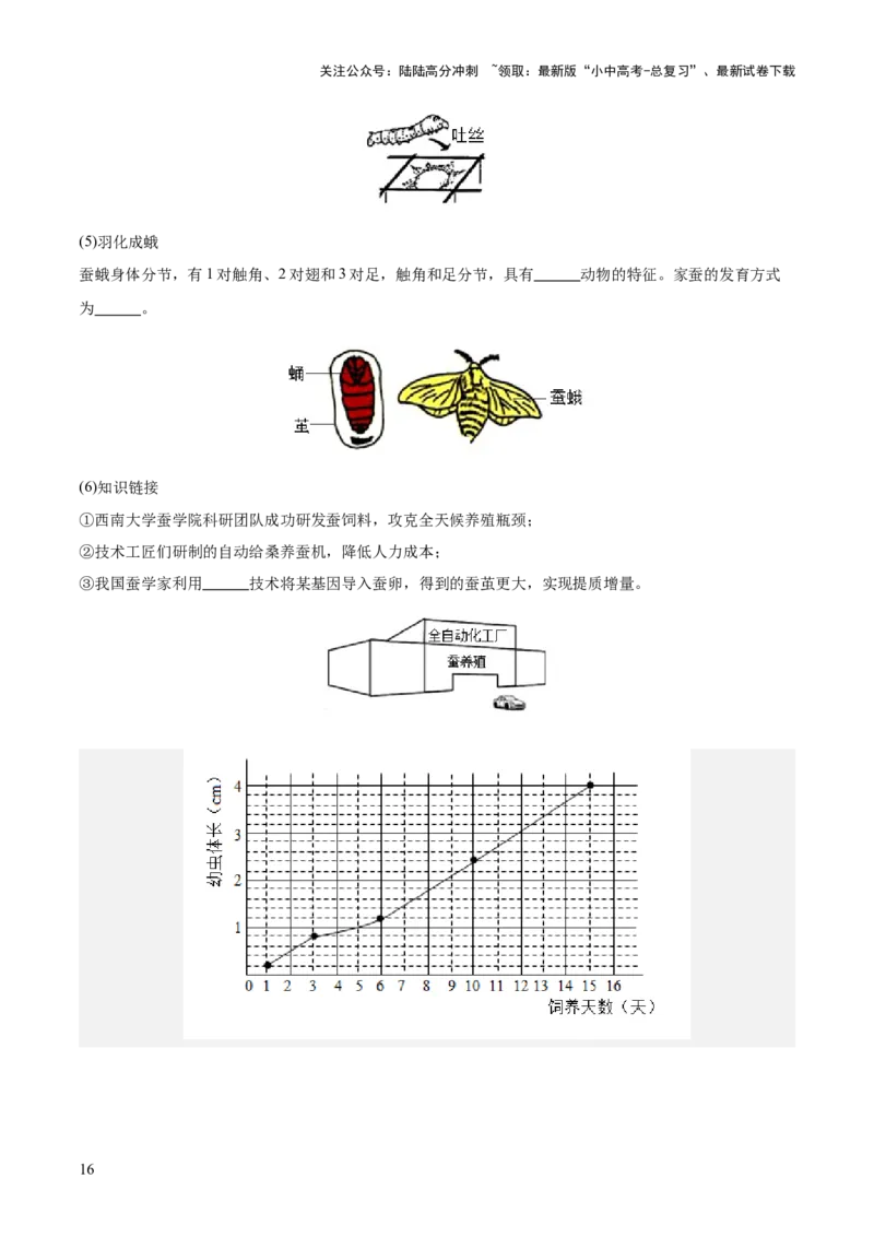 题型03实验探究（测试）（原卷版）_02中考总复习（2026版更新中）_08-生物-中考总复习_2025中考复习资料_2025中考二轮课件ppt+讲义+练习生物_测试