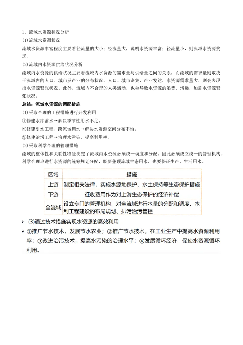 第35讲流域内协调发展与资源的跨区域调配（讲义）（解析版）_9.2025地理总复习_2024年新高考资料_1.2024一轮复习_2024年高考地理一轮复习讲练测（新教材新高考）