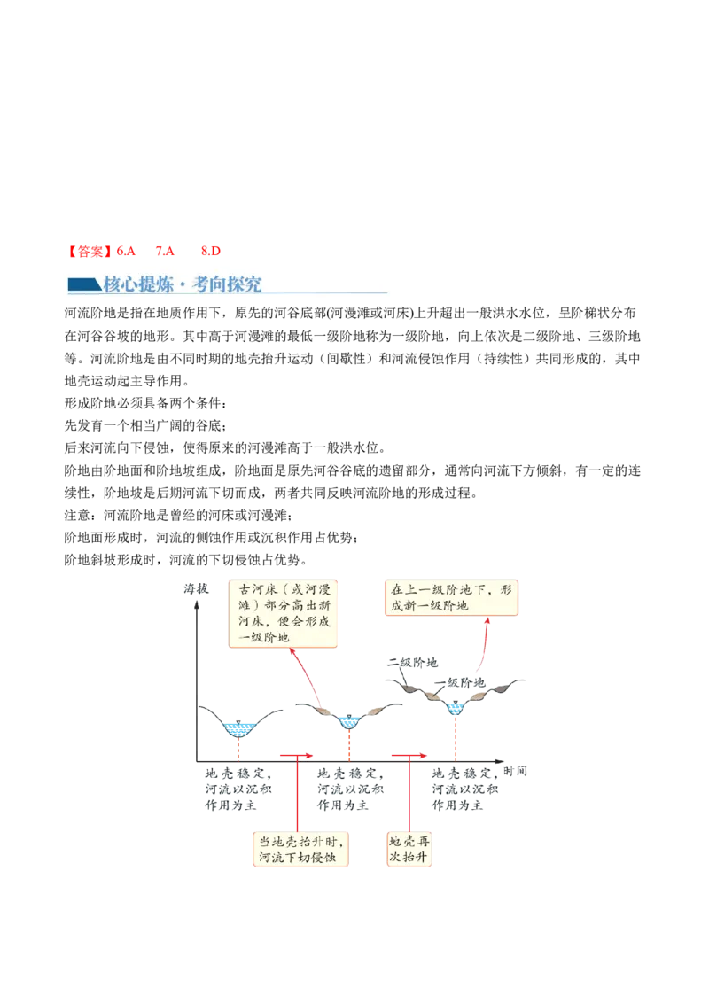 微专题河流冲淤平衡、特殊河流地貌、海岸线的变迁（讲义）（解析版）_9.2025地理总复习_2024年新高考资料_2.2024二轮复习_2024年高考地理二轮复习讲练测（新教材新高考）_微专题