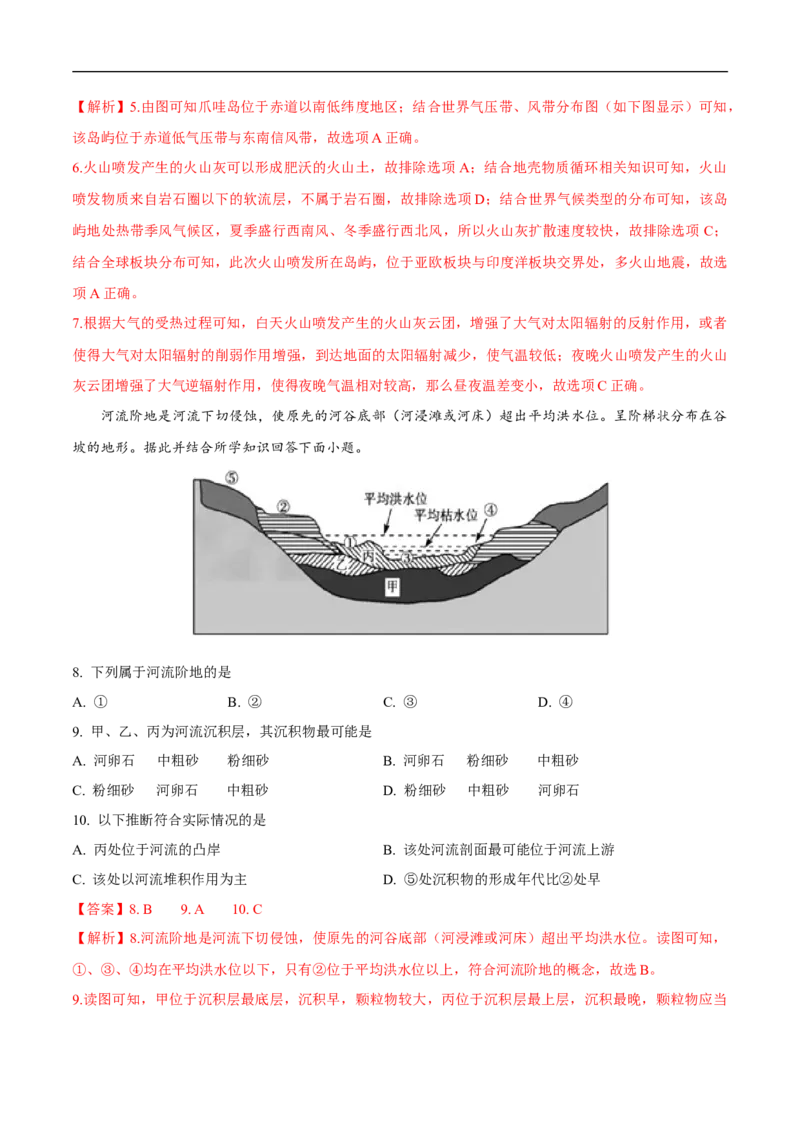 第6讲内外力作用和地表形态-备战2023年高考地理一轮复习讲义+练习（全国通用）（解析版）_9.2025地理总复习_赠品通用版（老高考）复习资料_一轮复习