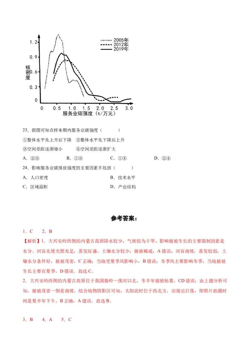 秘籍07选择题突破技巧及练习-备战2023年高考地理抢分秘籍（新高考专用）_38938892(1)_9.2025地理总复习_2023年新高考复习资料_备战2023年高考地理抢分秘籍（新高考专用）