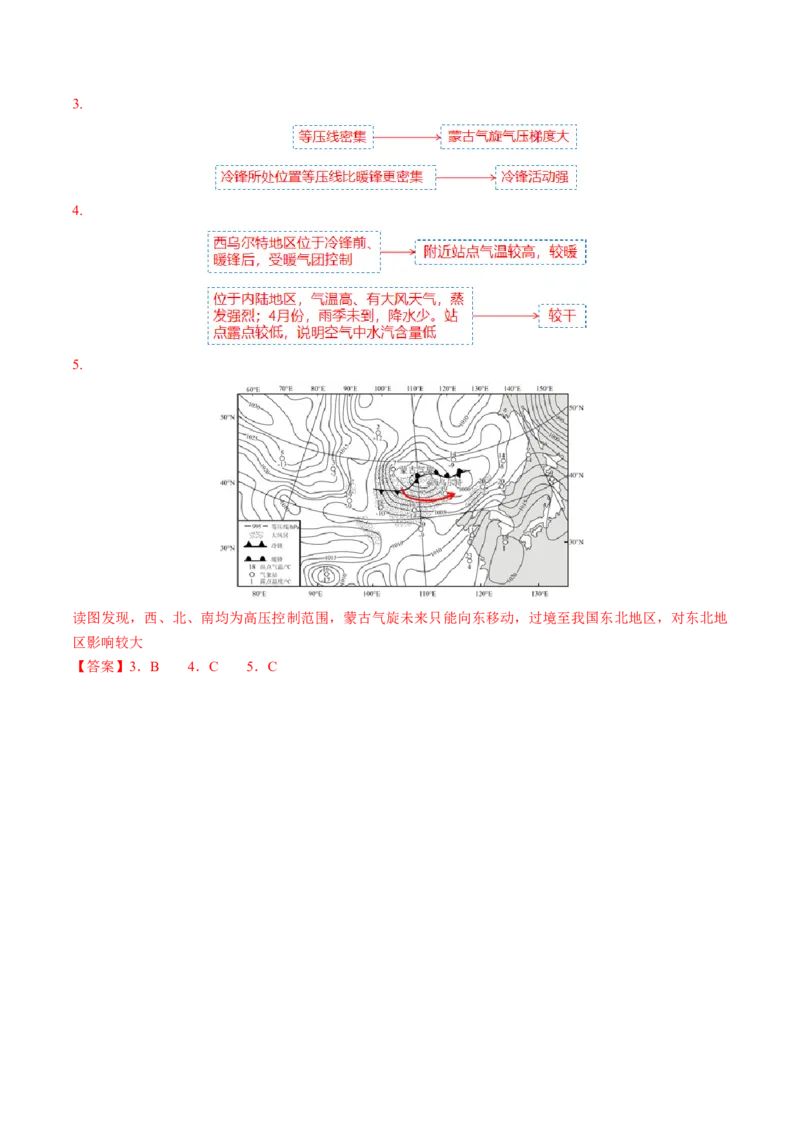 第08讲常见天气系统（讲义）（解析版）_9.2025地理总复习_2025年新高考资料_一轮复习_2025年高考地理一轮复习讲练测（新教材新高考）