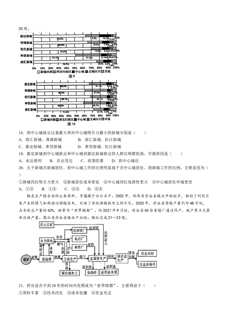 江苏省南通市海安市2022-2023学年高三上学期期初学业质量监测地理试题(无答案)_9.2025地理总复习_地理高考模拟题_新高考_2023年