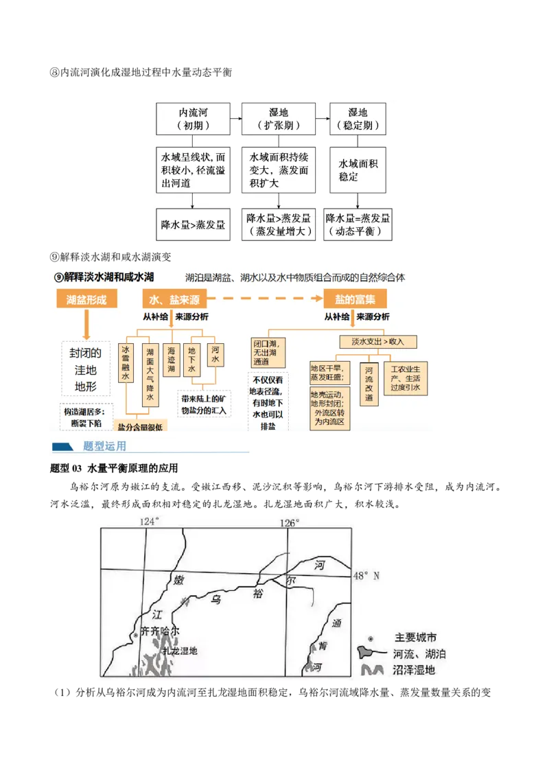 第10讲水循环和水量平衡（讲义）（原卷版）_9.2025地理总复习_2024年新高考资料_1.2024一轮复习_2024年高考地理一轮复习讲练测（新教材新高考）